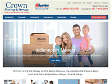 Tablet Screenshot of crownmovingstorage.com